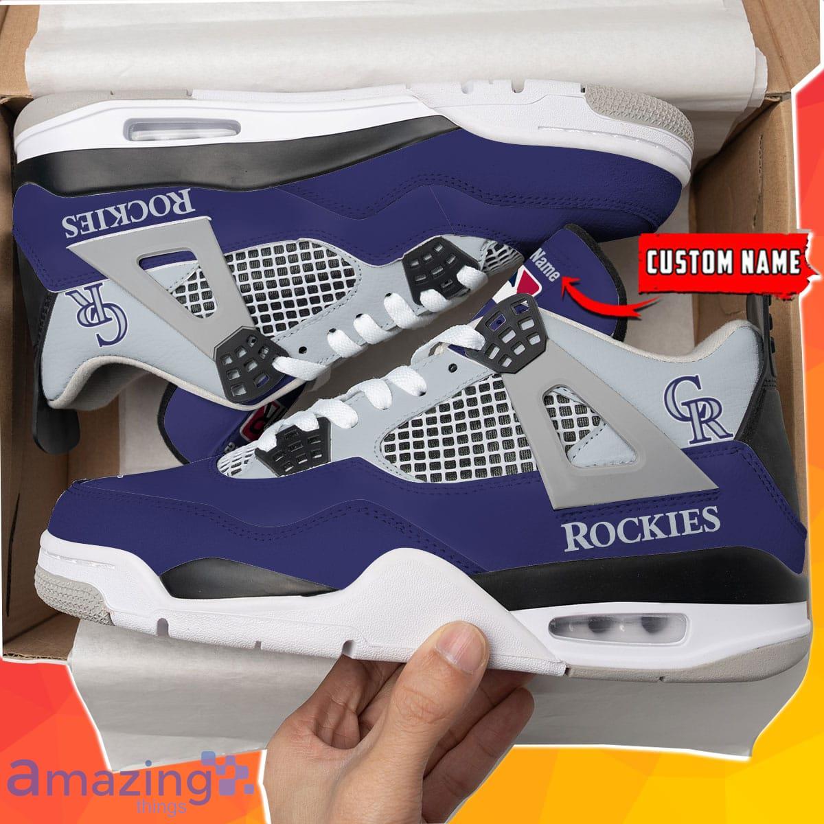 Colorado Rockies Personalized Air Jordan 4 Sneakers Best Gift For Men And Women Product Photo 1