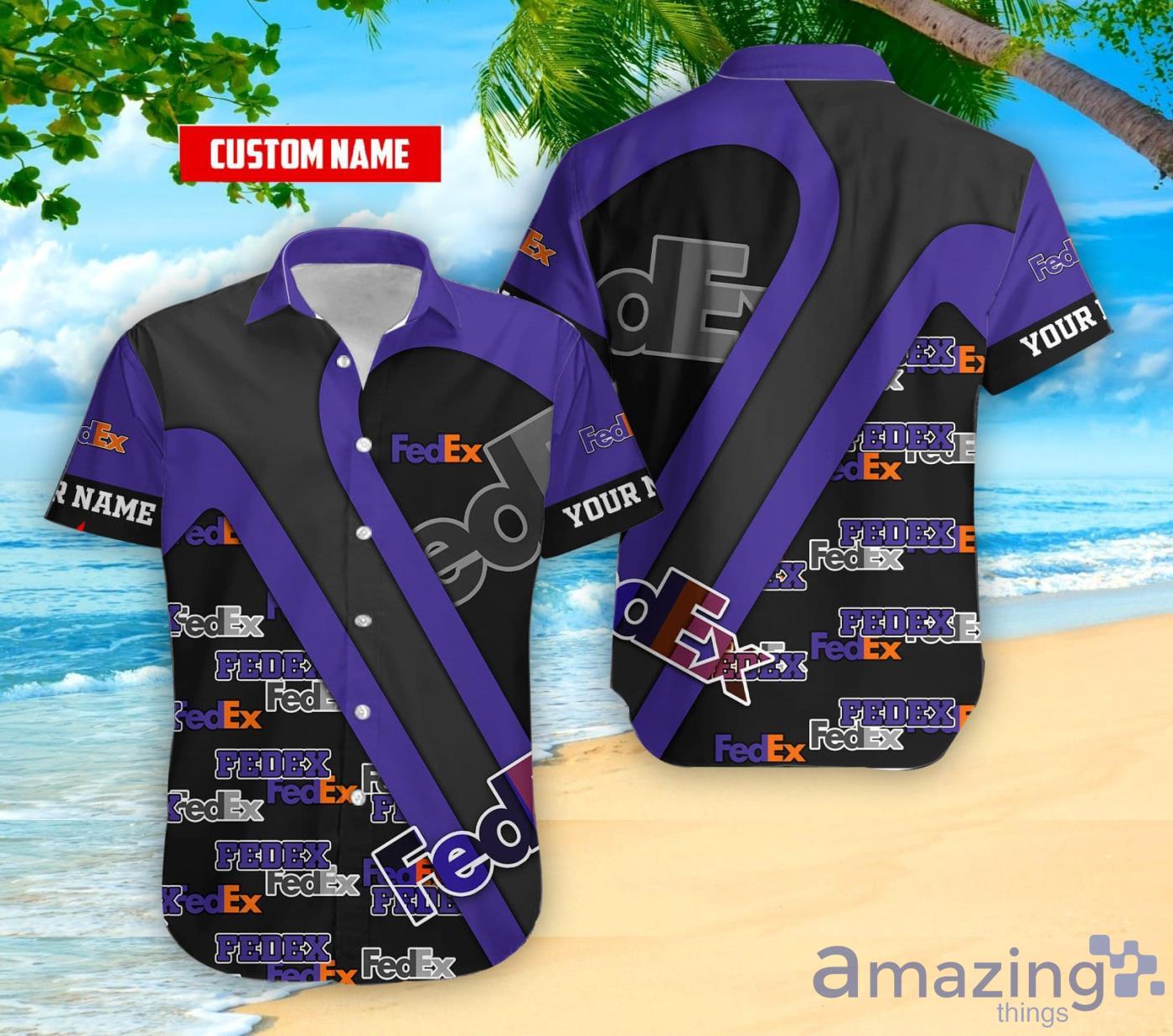 Custom Name Fedex Hawaiian Shirt Funny Summer Gift For Men And Women Product Photo 1