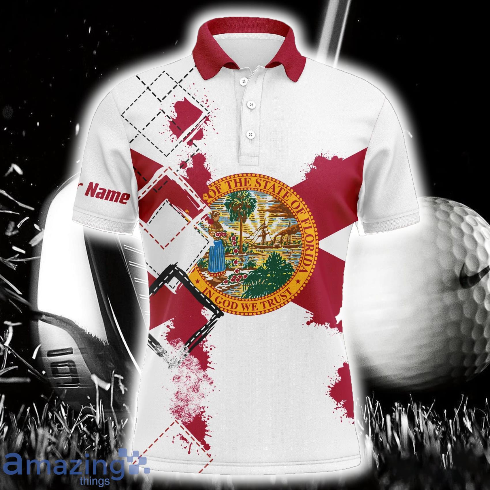 Custom Name Florida Flag Patriot Custom Name Golf Polo Shirt For Men And Women Product Photo 1 Custom Name Florida Flag Patriot Custom Name Golf Polo Shirt For Men And Women Product Photo 1