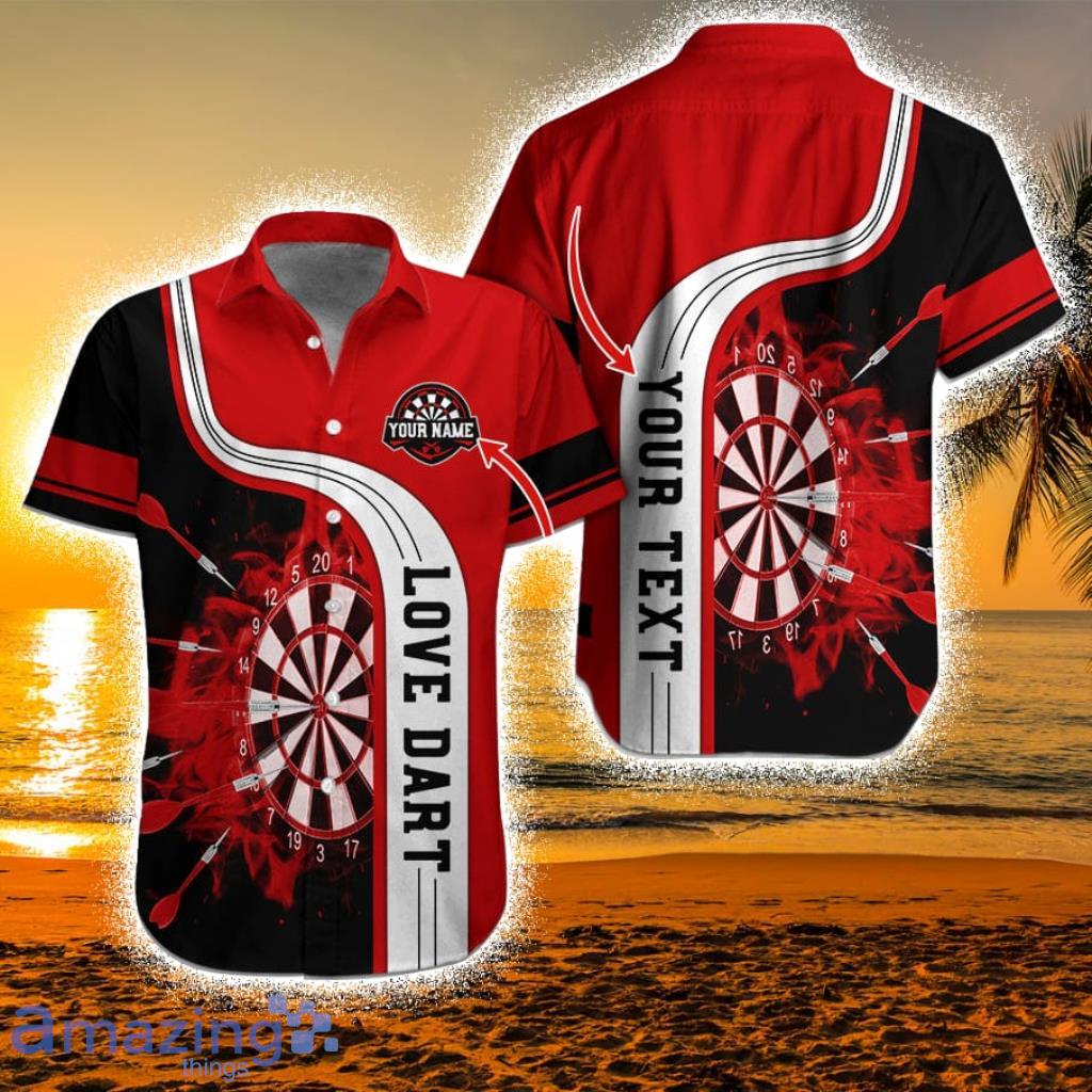 Customized Name And Text Darts Love Dart Personalized Name Darts Hawaiian Shirts - Gift For Darts Lovers Product Photo 1 Customized Name And Text Darts Love Dart Personalized Name Darts Hawaiian Shirts - Gift For Darts Lovers Product Photo 1