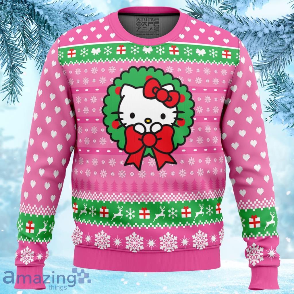 Cute Christmas Hello Kitty Ugly Christmas Sweater 3D Gift For Men And Women Product Photo 1