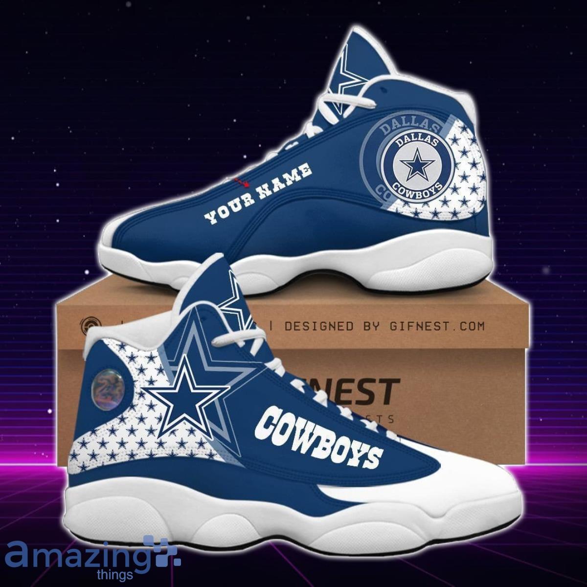 Dallas Cowboys Air Jordan 13 Sneakers Impressive Gift For Loved Ones Product Photo 1