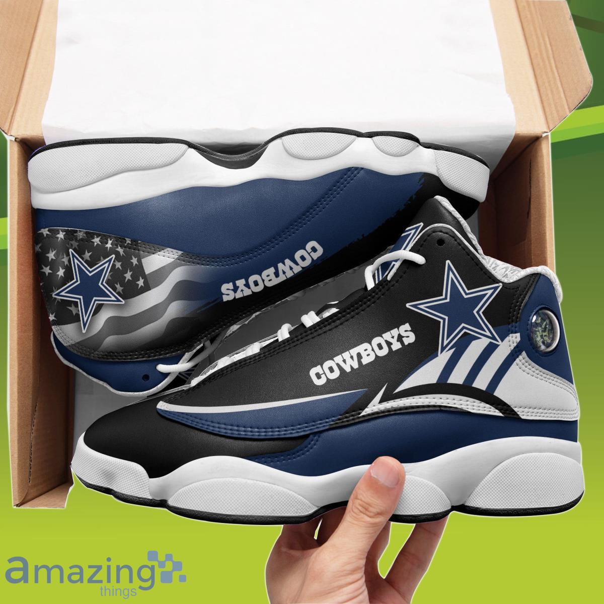 Dallas Cowboys Air Jordan 13 Sneakers Impressive Gift For Men And Women image Dallas Cowboys Air Jordan 13 Sneakers Impressive Gift For Men And Women Product Photo 2