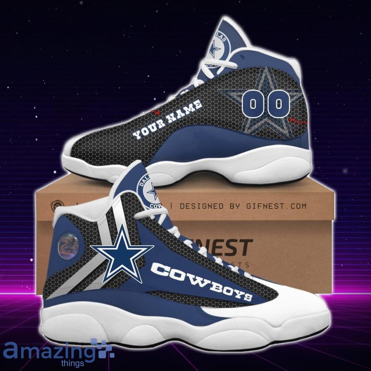 Dallas Cowboys Air Jordan 13 Sneakers Special Gift For Loved Ones Product Photo 1