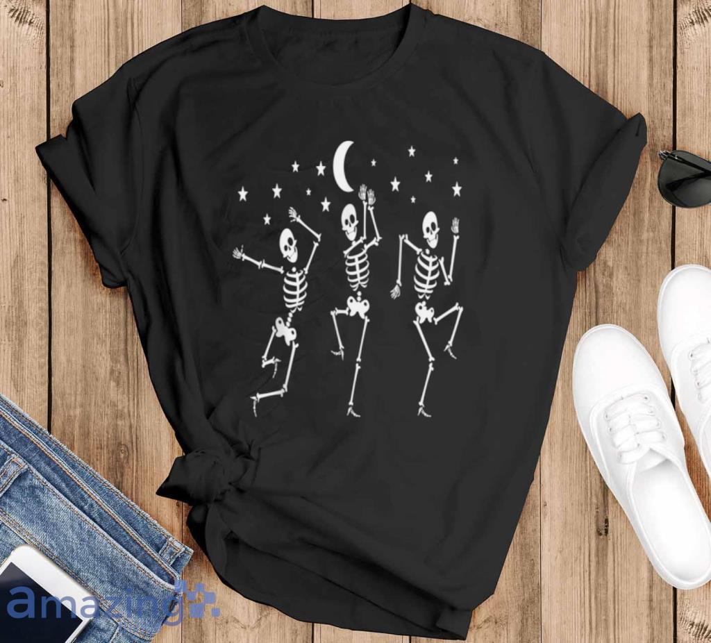 Dancing Skeletons Dance Challenge Boys Girl Kids Halloween T Shirt