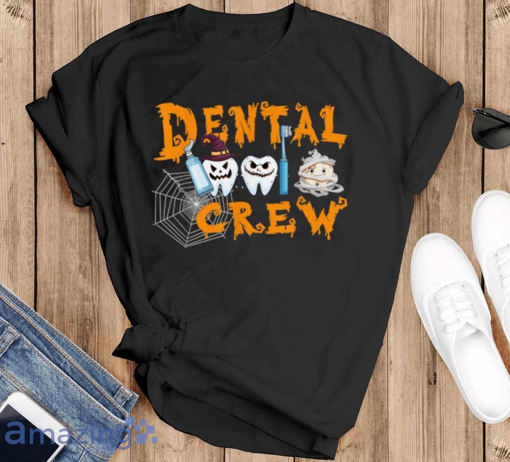 Dental Boo Crew Halloween Dentist Assistant Dental Squad T Shirt Product Photo 1