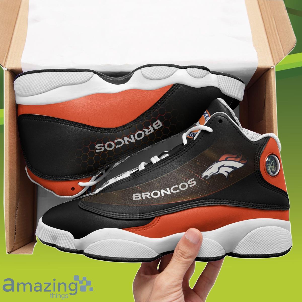 Denver Broncos Air Jordan 13 Sneakers Special Gift For Men And Women Product Photo 1
