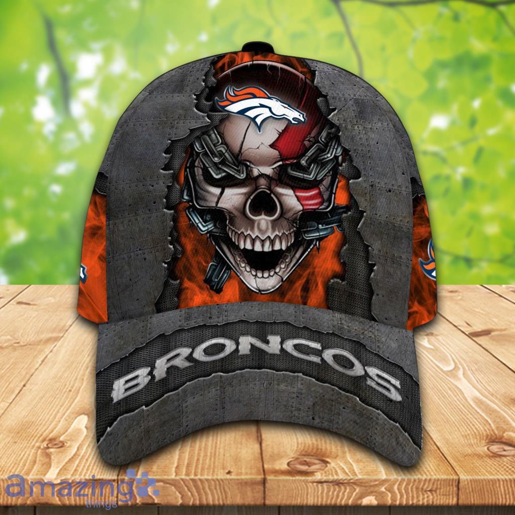 Denver Broncos Personalized NFL Skull Cap V3 3D Gift For Fans