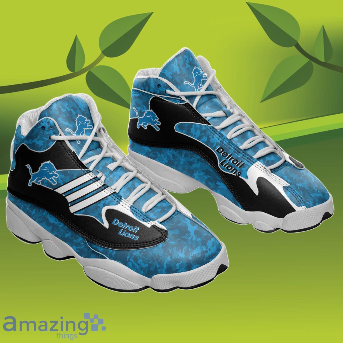 Detroit Lions Air Jordan 13 Sneakers, Detroit Lions Gifts - Reallgraphics