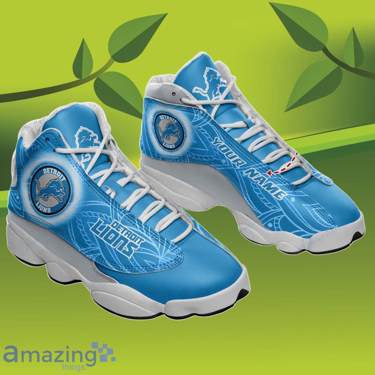 Detroit Lions Air Jordan 13 Sneakers, Detroit Lions Gifts - Reallgraphics