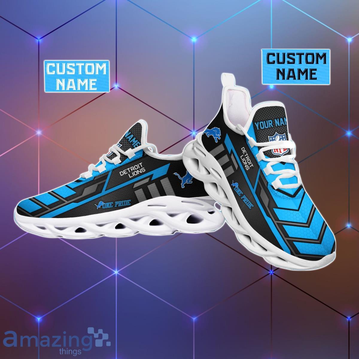 Detroit Lions-Personalized Weed Limited Edition Max Soul Shoes Best Gift  For Men And Women