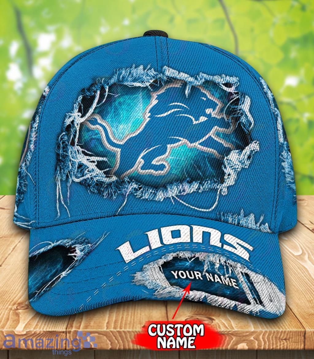 leather detroit lions hat