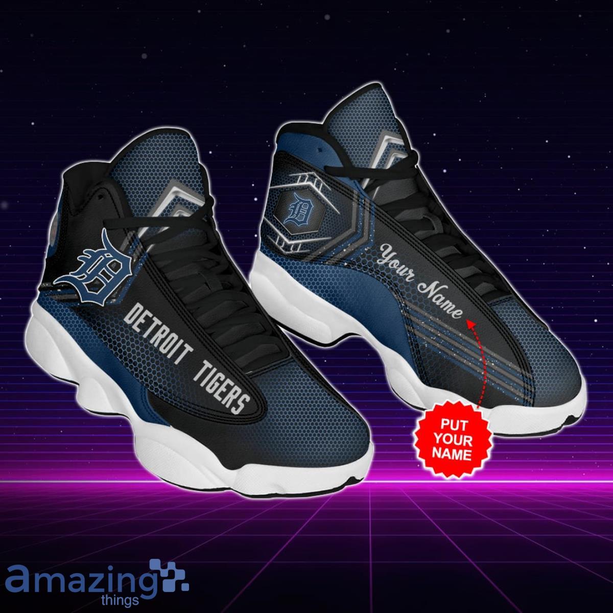 Detroit Tigers Jordan 13 Sneakers Custom Name Best Gift For Men And Women Product Photo 2