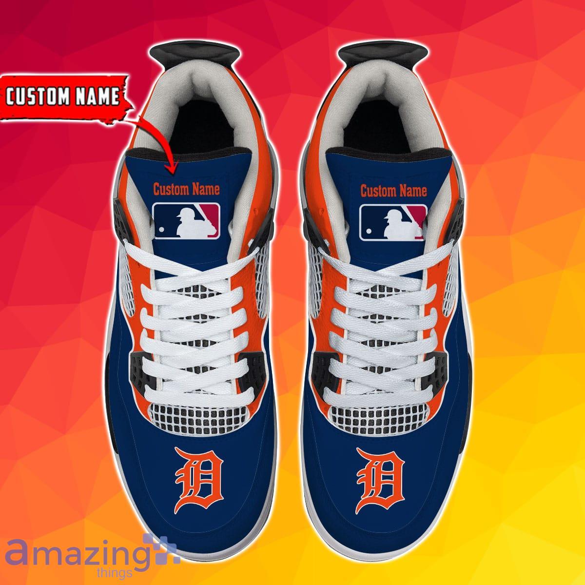 Detroit Tigers Personalized Air Jordan 4 Sneakers Best Gift For Men And Women Product Photo 2