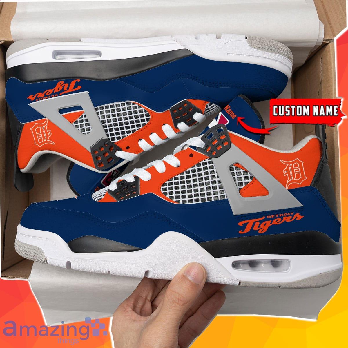 Detroit Tigers Personalized Air Jordan 4 Sneakers Best Gift For Men And Women Product Photo 1
