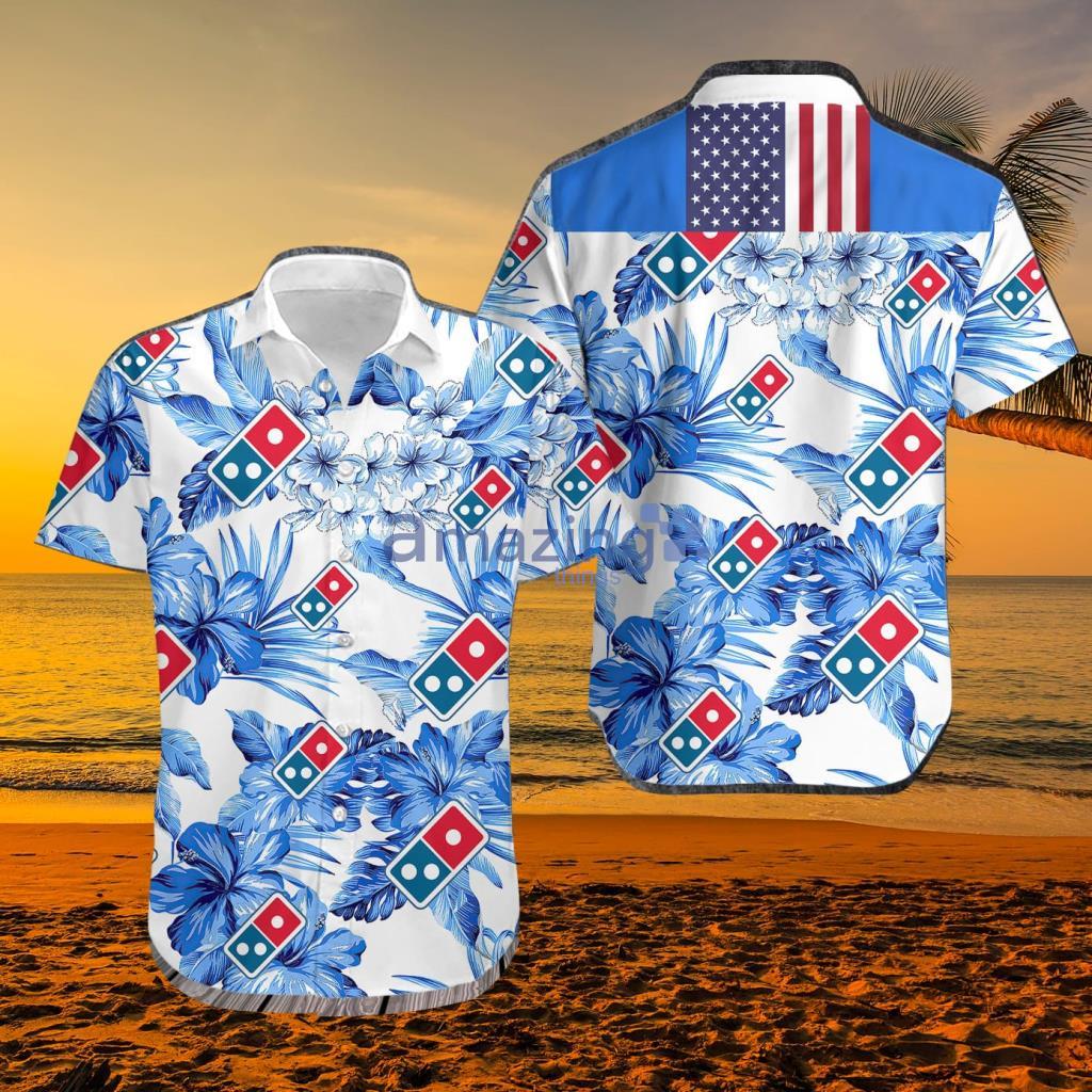 Domino's Pizza Eagle American Flag Hawaiian Shirt And Shorts Summer Men And  Women Gift - Banantees