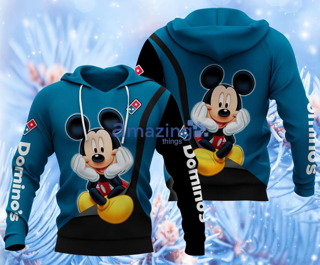 Domino's Pizza Logo Mickey Mouse Hoodie 3D Gift For Men And Women