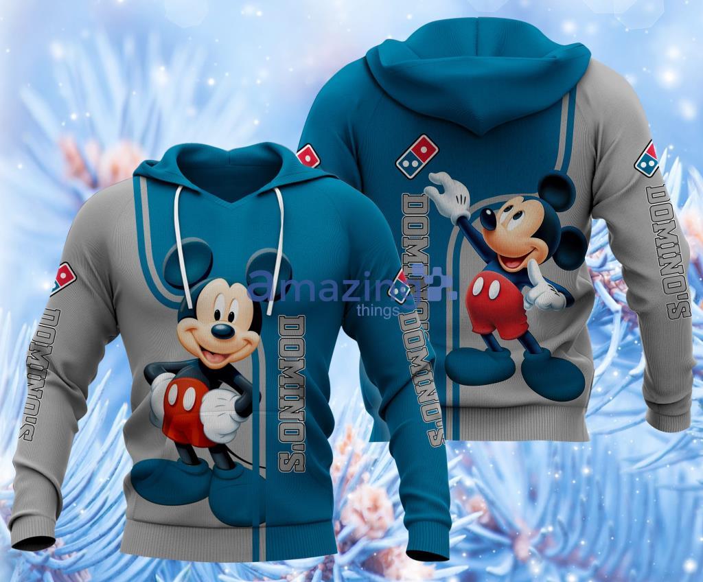 Domino's Pizza Happy Mickey Mouse Hoodie 3D Gift For Men And Women