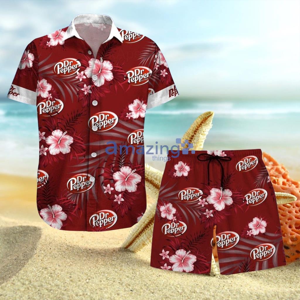 Dr Pepper Hawaiian Shirt And Short Gift For Men And Women Product Photo 1