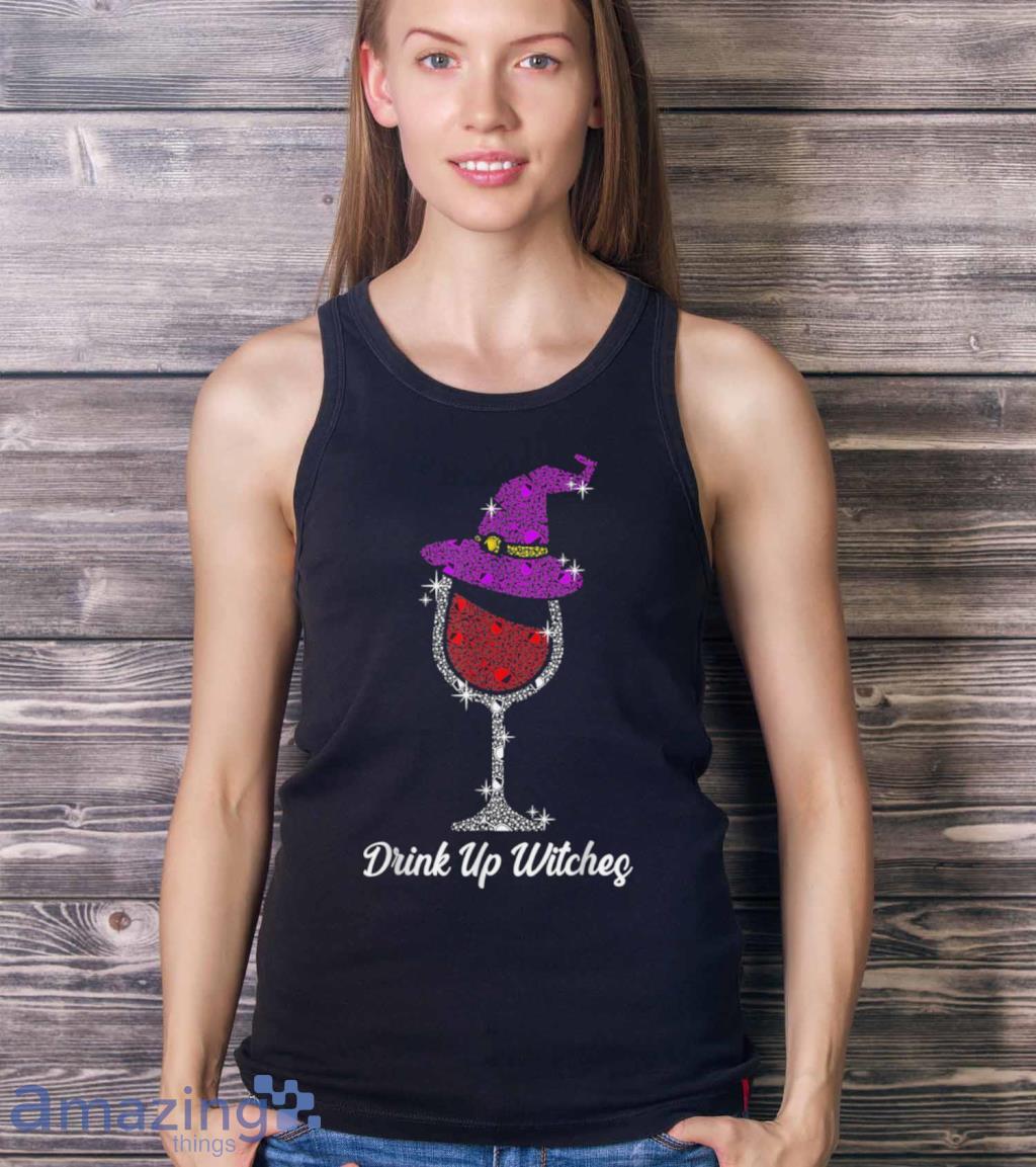Drink Up Witches Witch Squad Wine Glass Halloween 2021 T Shirt image Drink Up Witches Witch Squad Wine Glass Halloween 2021 T Shirt Product Photo 4
