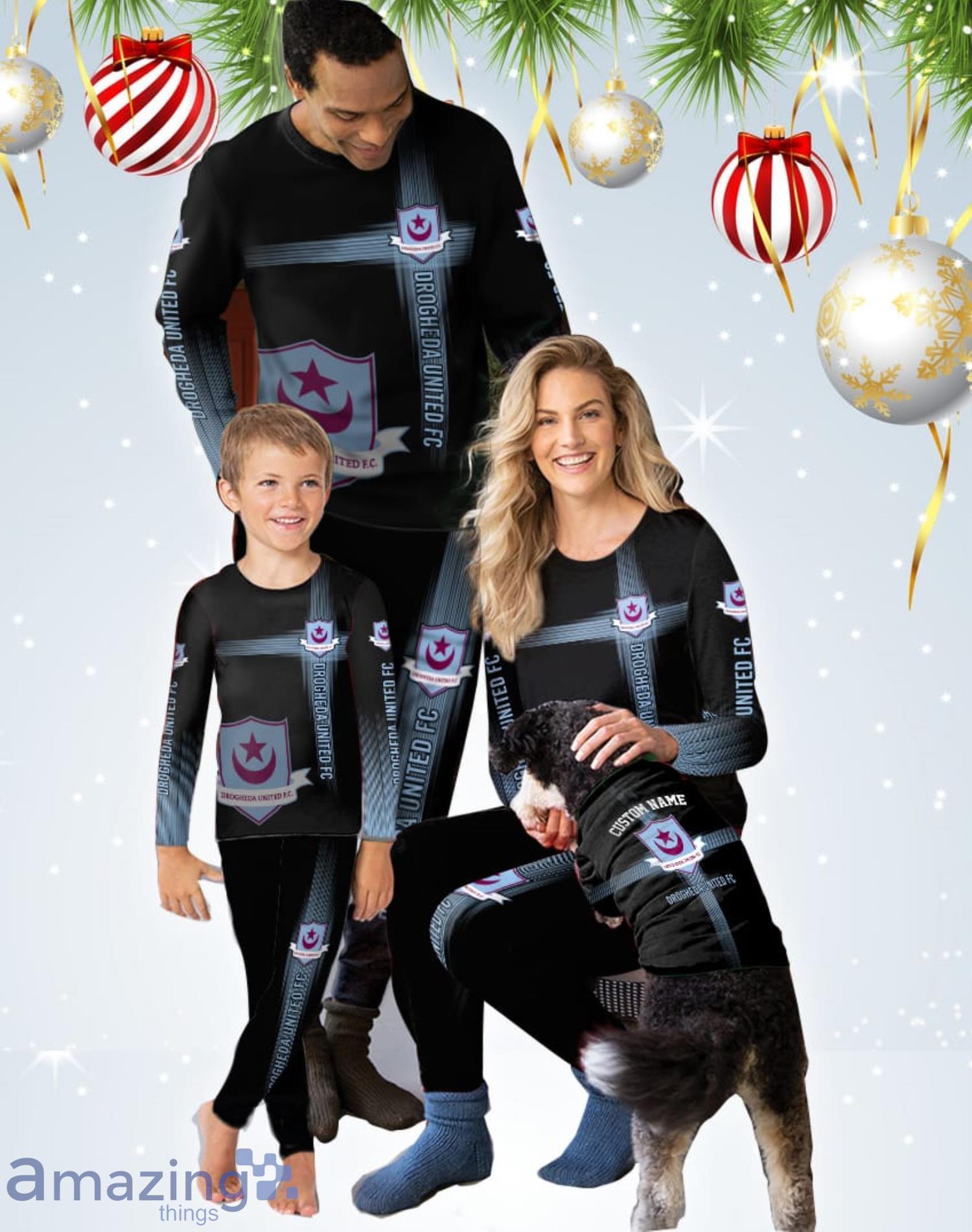Drogheda United Custom Name Pajamas Set Best Gift For Family Product Photo 1