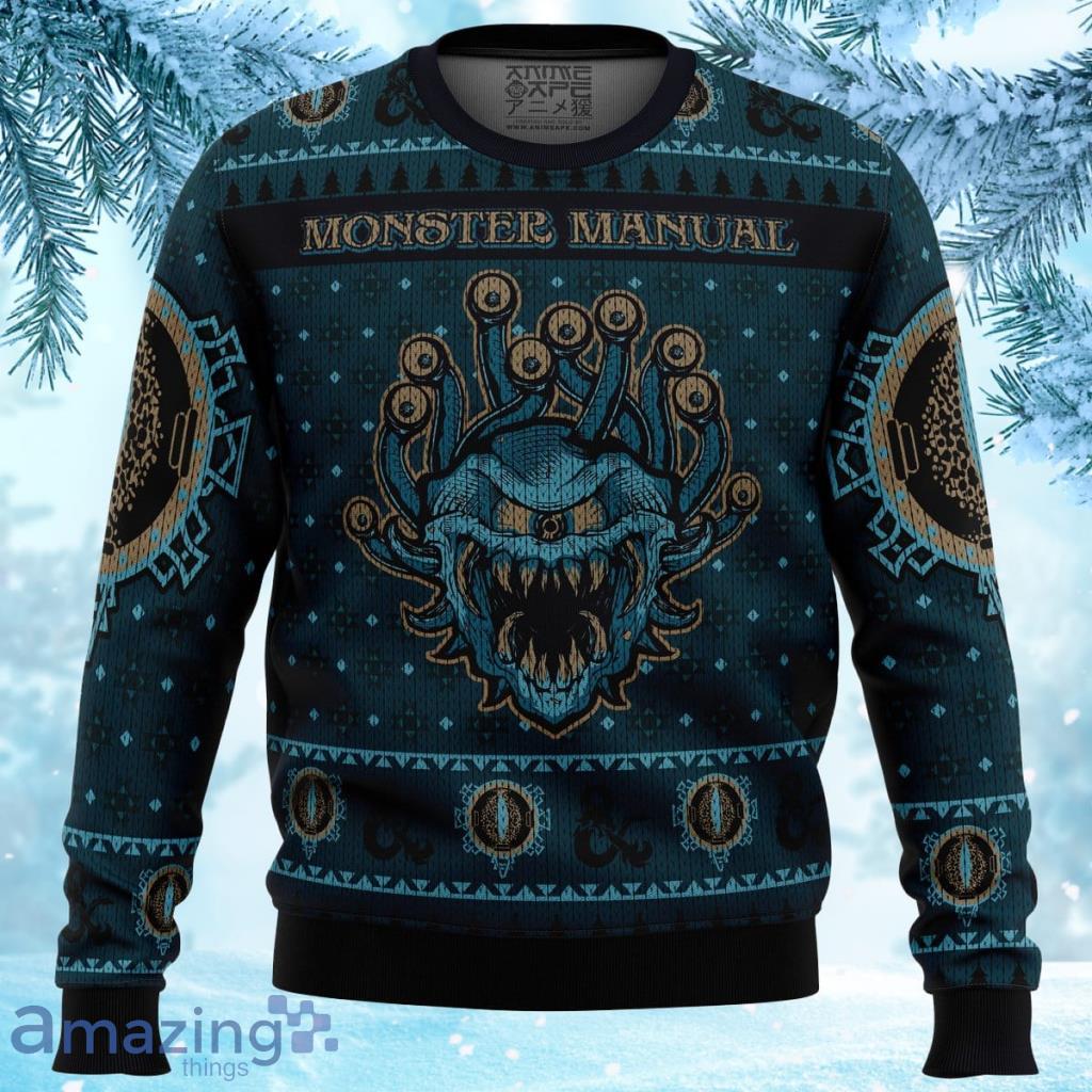 Dungeons & Dragons Monster Manual Ugly Christmas Sweater 3D Gift For Men And Women Product Photo 1