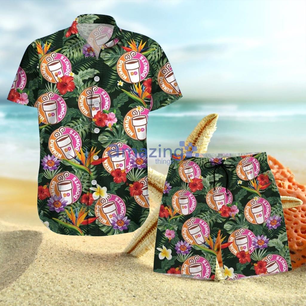 Dunkin Donuts Iced Coffee Hawaiian Shirt And Short Gift For Men And Women Product Photo 1 Dunkin Donuts Iced Coffee Hawaiian Shirt And Short Gift For Men And Women Product Photo 1