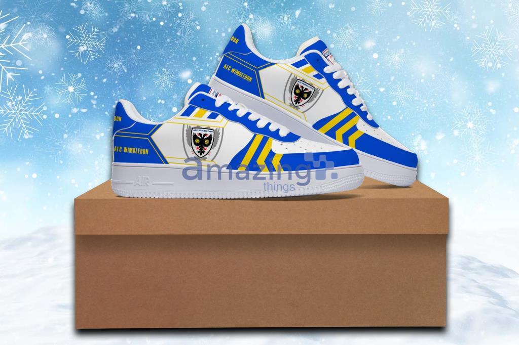 EFL League Two AFC Wimbledon Air Force Shoes Gift For Fans Product Photo 1 EFL League Two AFC Wimbledon Air Force Shoes Gift For Fans Product Photo 1