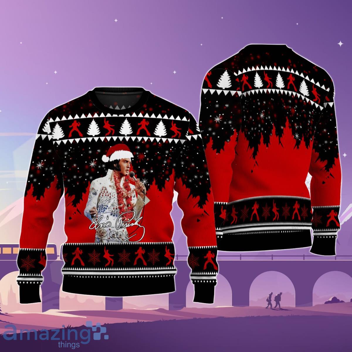 Elvis Presley Christmas Sweater Unique Gift For Men And Women Product Photo 1