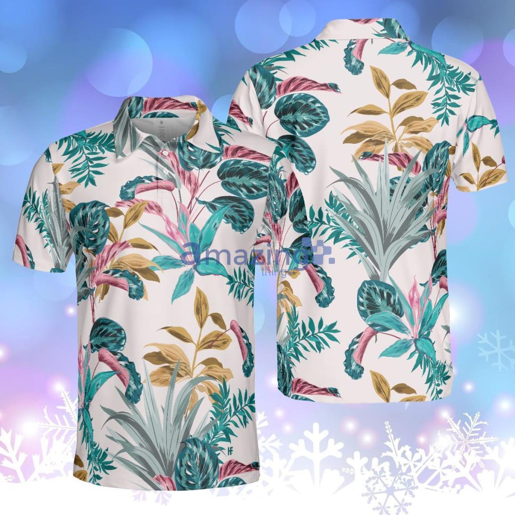 Exotic Tropical Plants Polo Shirt, Best Tropical Plant Polo Shirt For Adults, Tropical Themed Shirt Product Photo 1