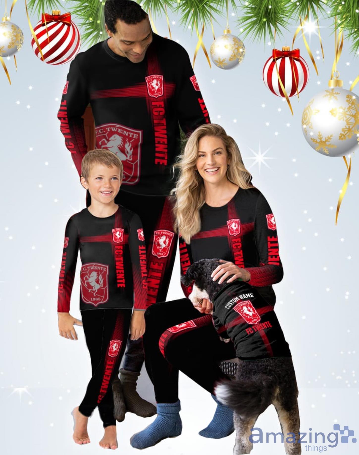 FC Twente Custom Name Pajamas Set Best Gift For Family Product Photo 1