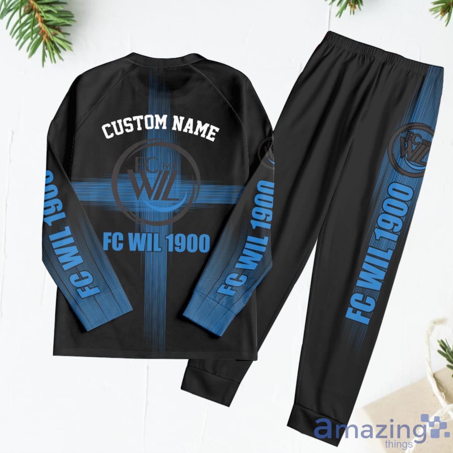 FC Wil Custom Name Pajamas Set Best Gift For Family image FC Wil Custom Name Pajamas Set Best Gift For Family Product Photo 3