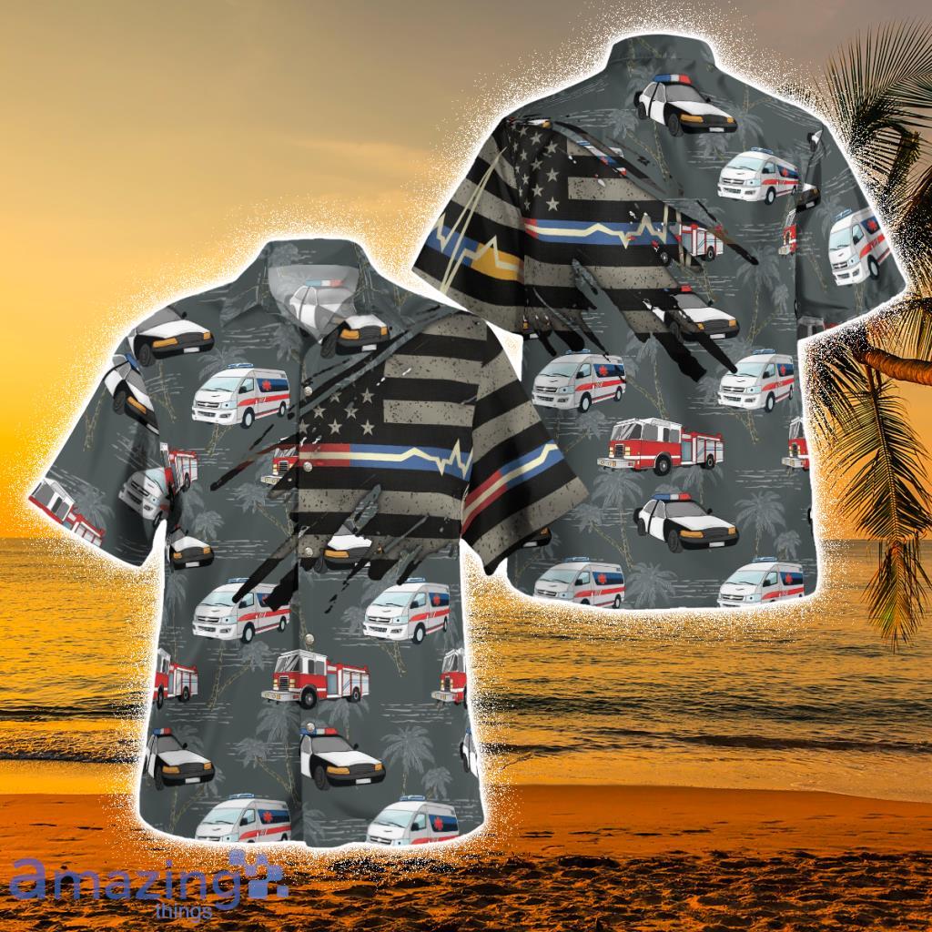 Fire - Police - Ems Tropical Hawaiian Shirt Dltd2506bg06 Product Photo 1