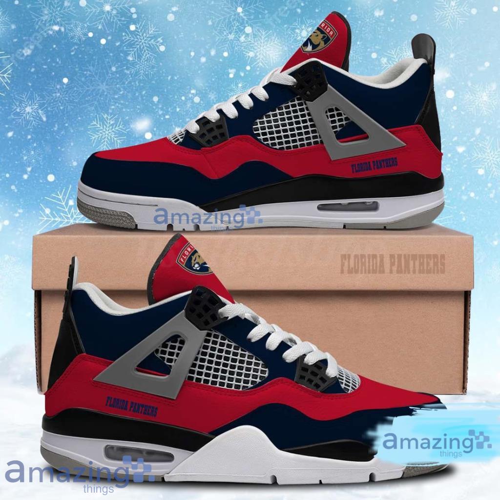 Florida Panthers Shoes NHL Air Jordan 4 Shoes Gifts For Men And Women Product Photo 1
