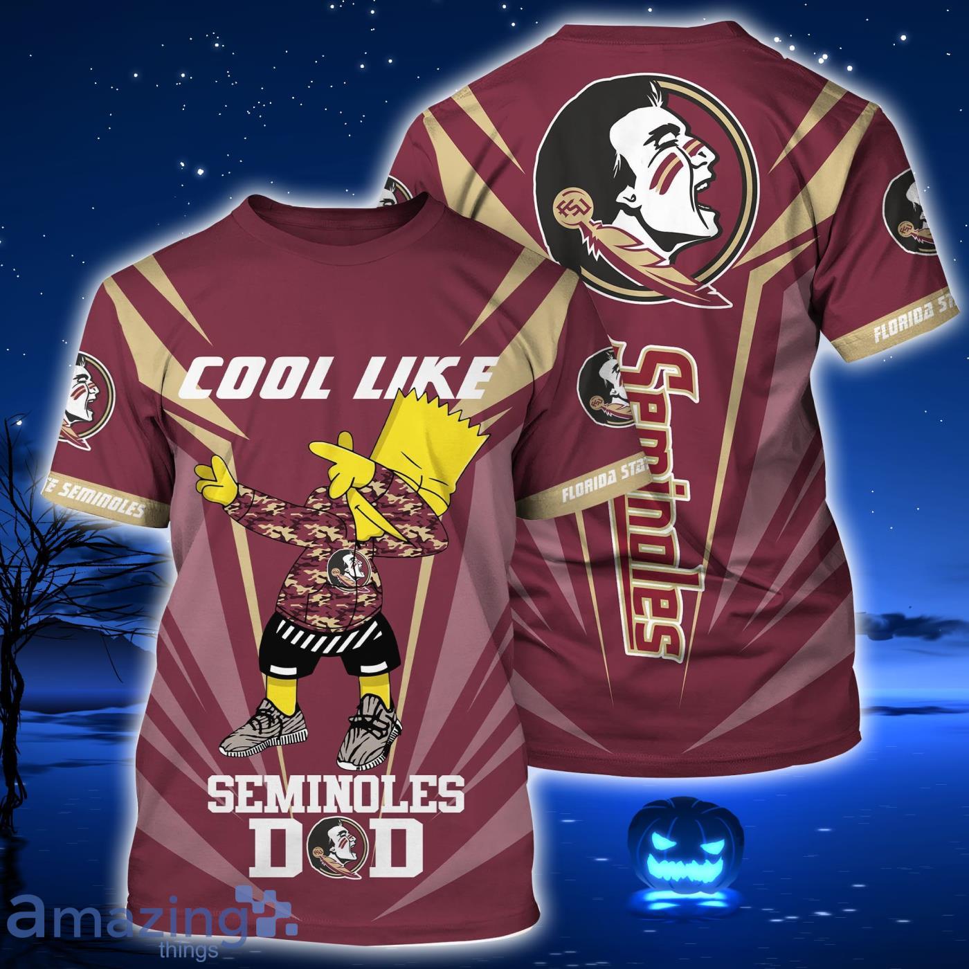Florida State Seminoles Sport Fans 3D T-Shirt Gift For Dad Product Photo 1 Florida State Seminoles Sport Fans 3D T-Shirt Gift For Dad Product Photo 1