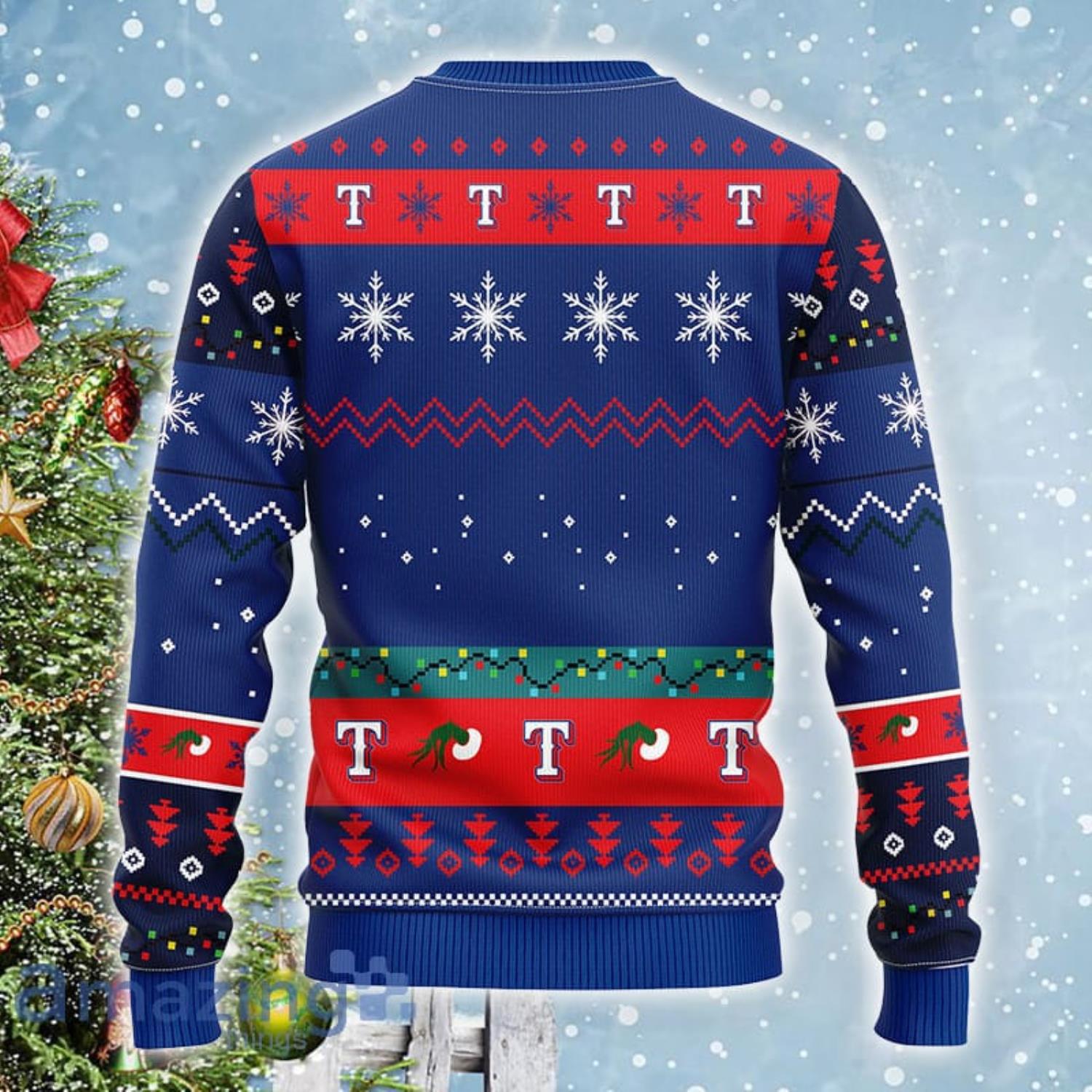 MLB Texas Rangers Print Funny Grinch Ugly Christmas Sweater - The Clothes  You'll Ever Need