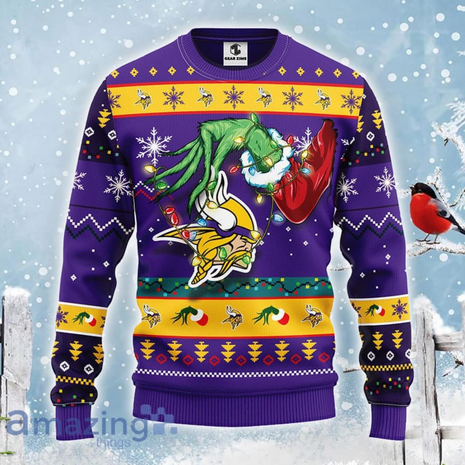 Funny Minnesota Vikings Ugly Sweater - T-shirts Low Price