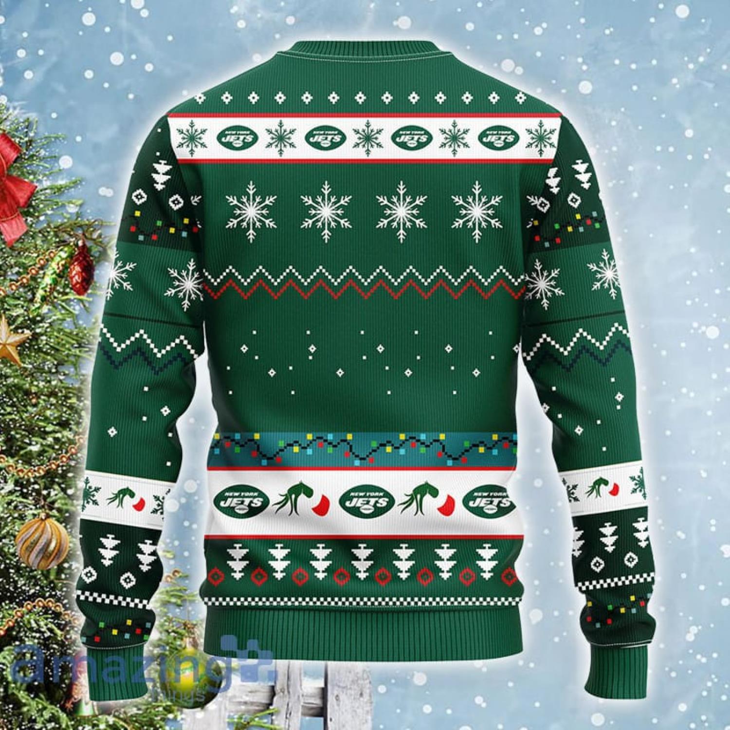 New York Jets Christmas Pattern Ugly Christmas Sweater Christmas Gift