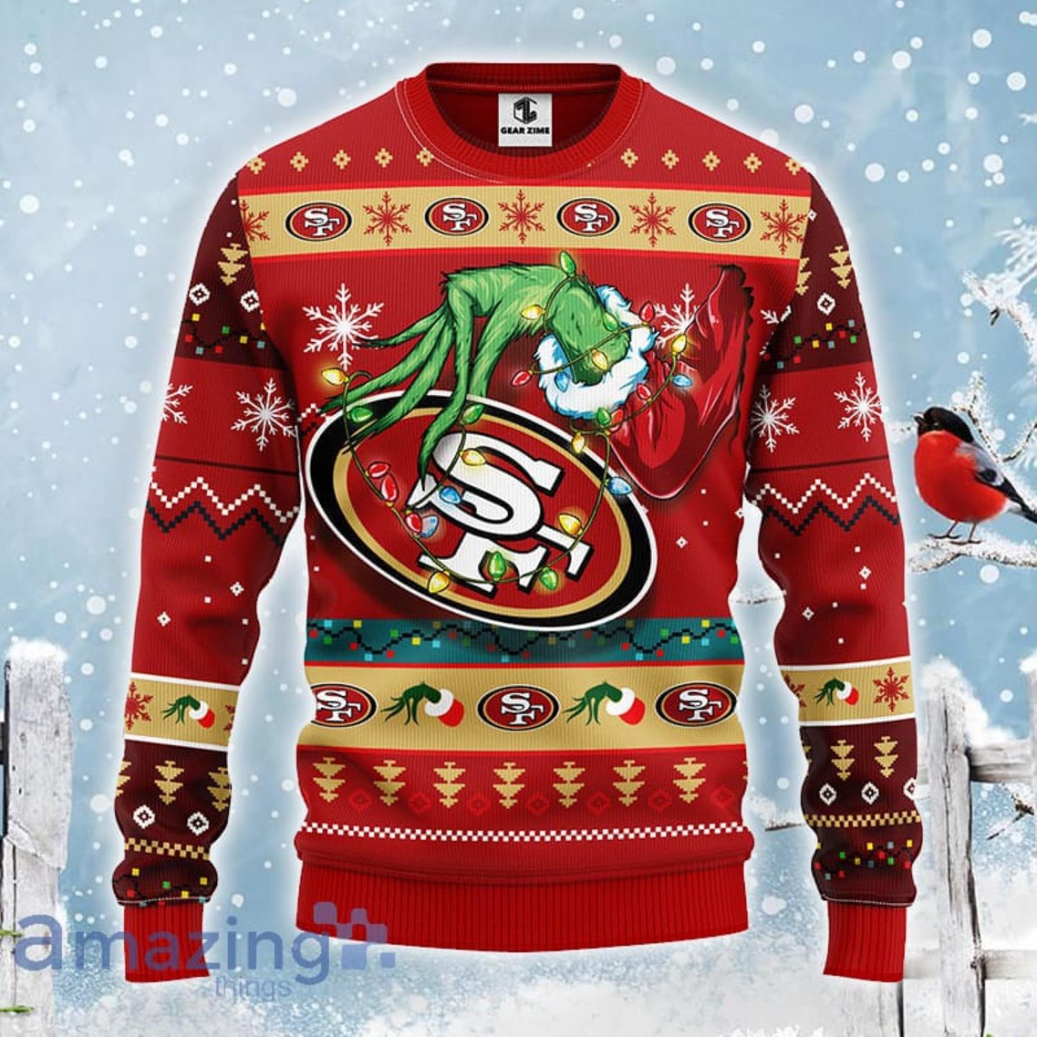 For NFL Fans Atlanta Falcons Grinch Hand Funny Xmas Christmas Gift Men And  Women Ugly Christmas Sweater - Freedomdesign