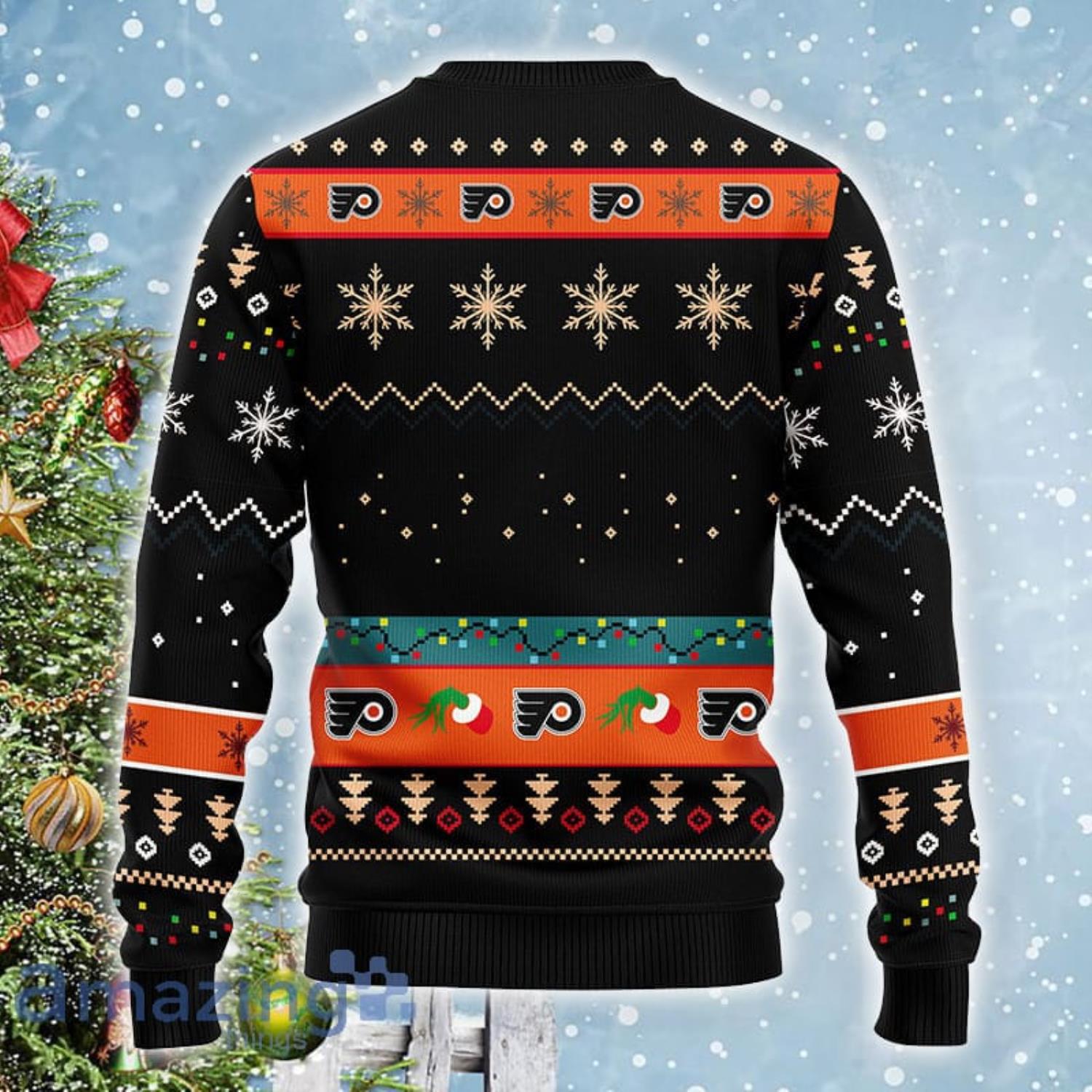 NHL Philadelphia Flyers Grinch Ugly Christmas Sweater Sweater For Hockey  Fans - The Clothes You'll Ever Need