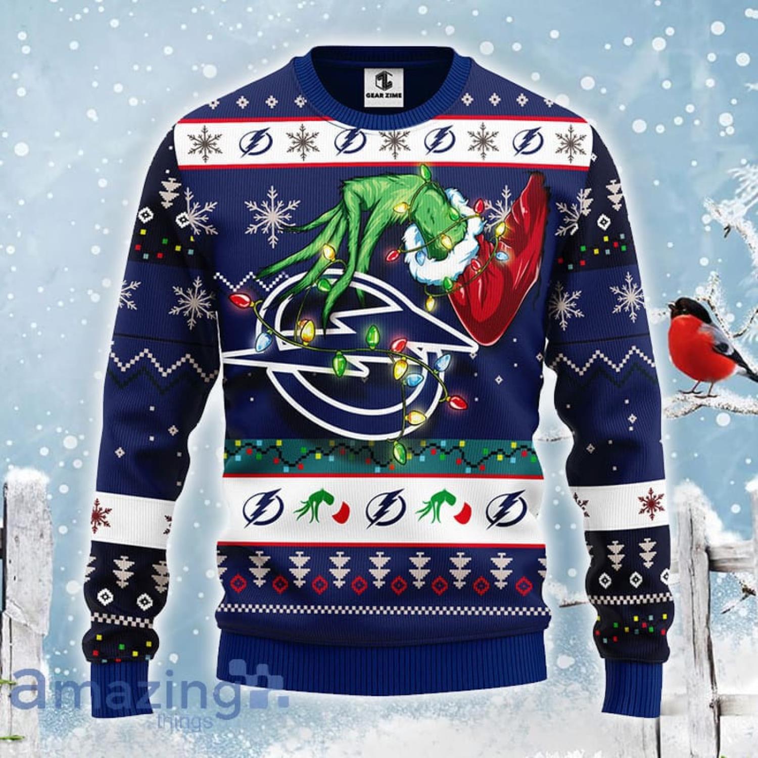 Tampa Bay Lightning Minion Logo NHL Ideas Ugly Christmas Sweater Gift For  Fans - Freedomdesign