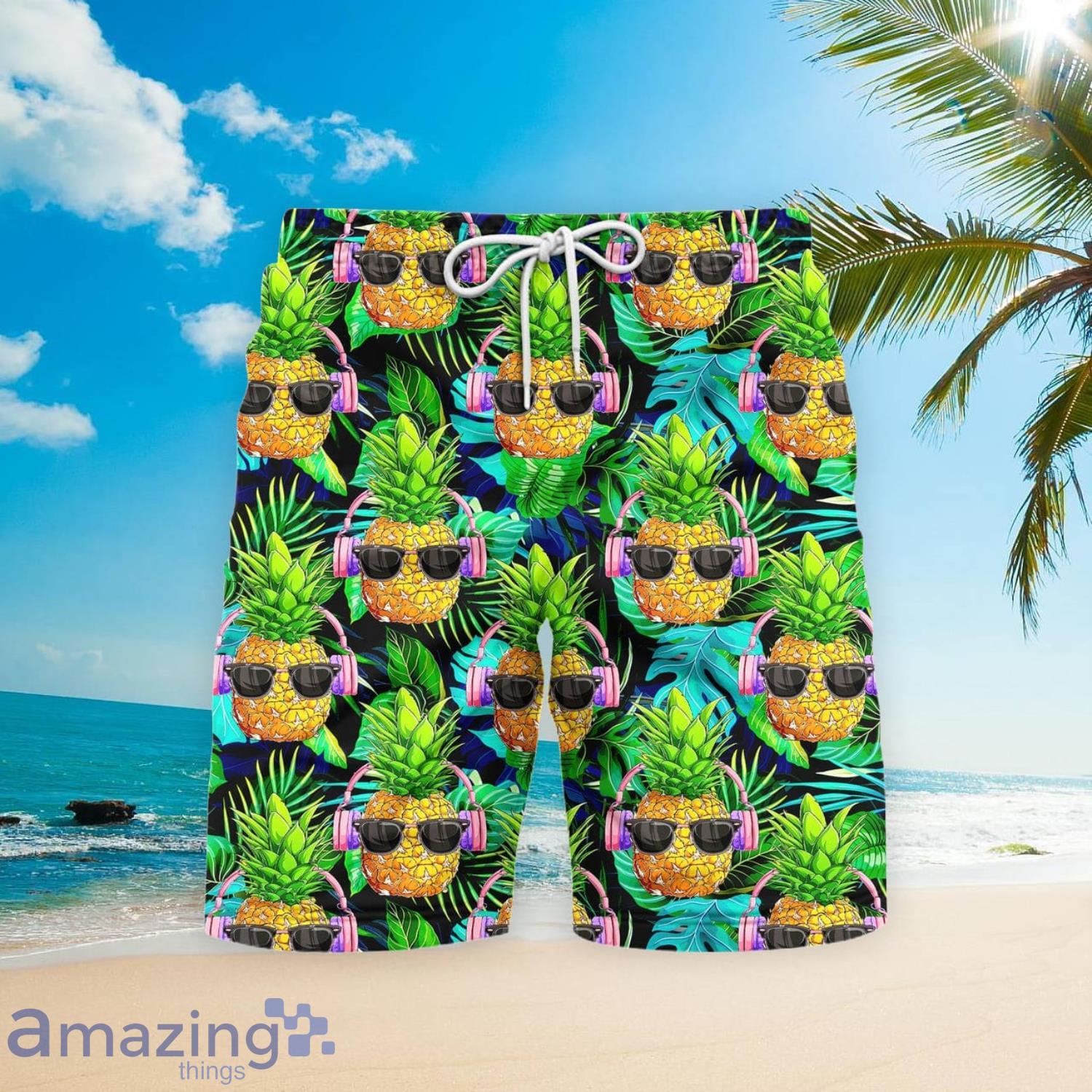 Funny DJ Pineapple Beach Short For Men Best Gift For Summer Product Photo 1