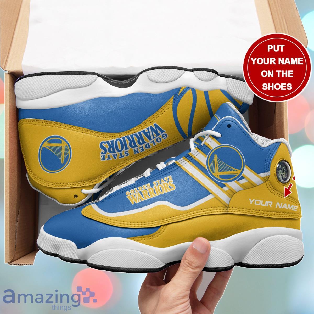 Golden State Warriors Jordan 13 Sneakers Custom Name Best Gift For Men And Women Product Photo 1