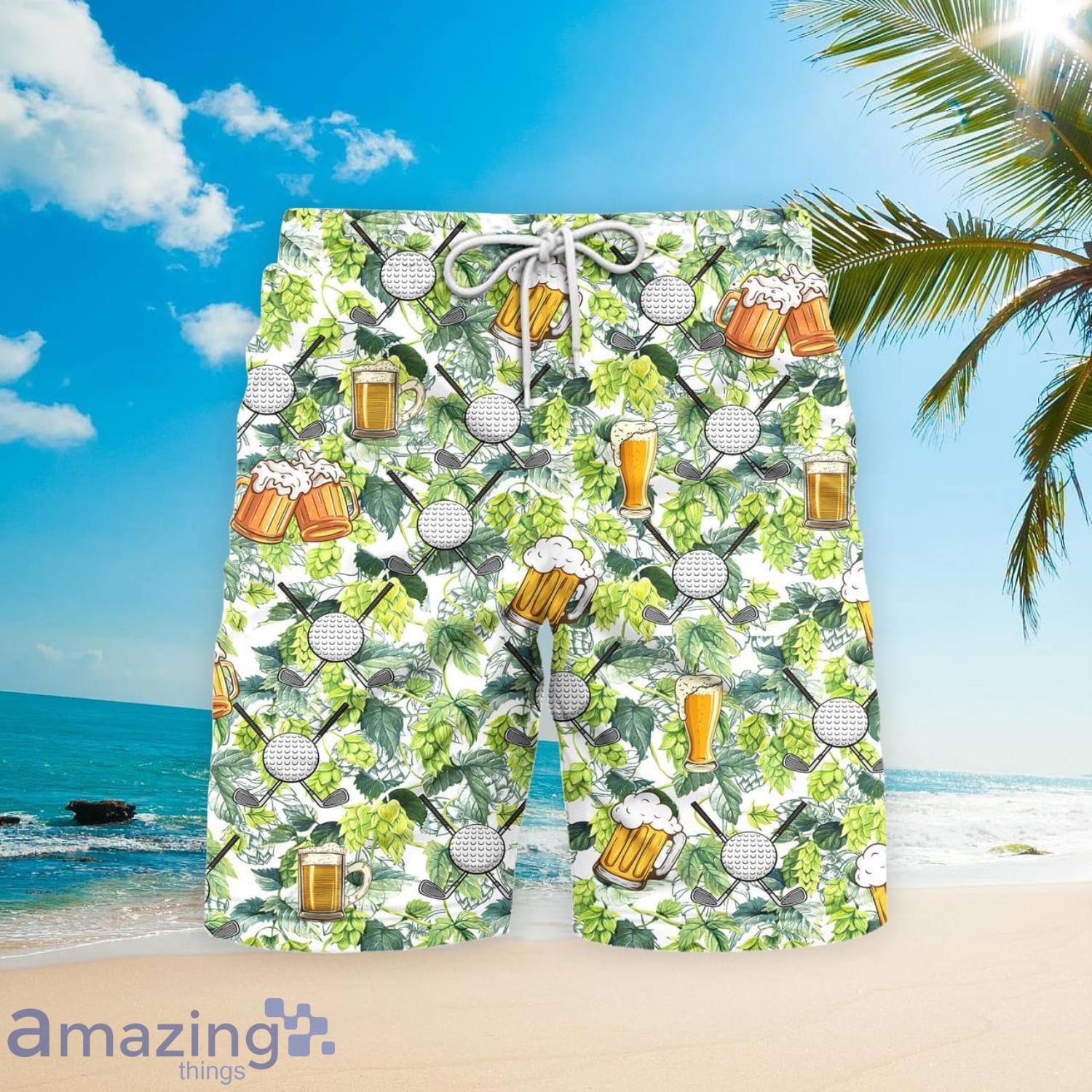 Golf And Beer Beach Short For Men Best Gift For Summer Product Photo 1