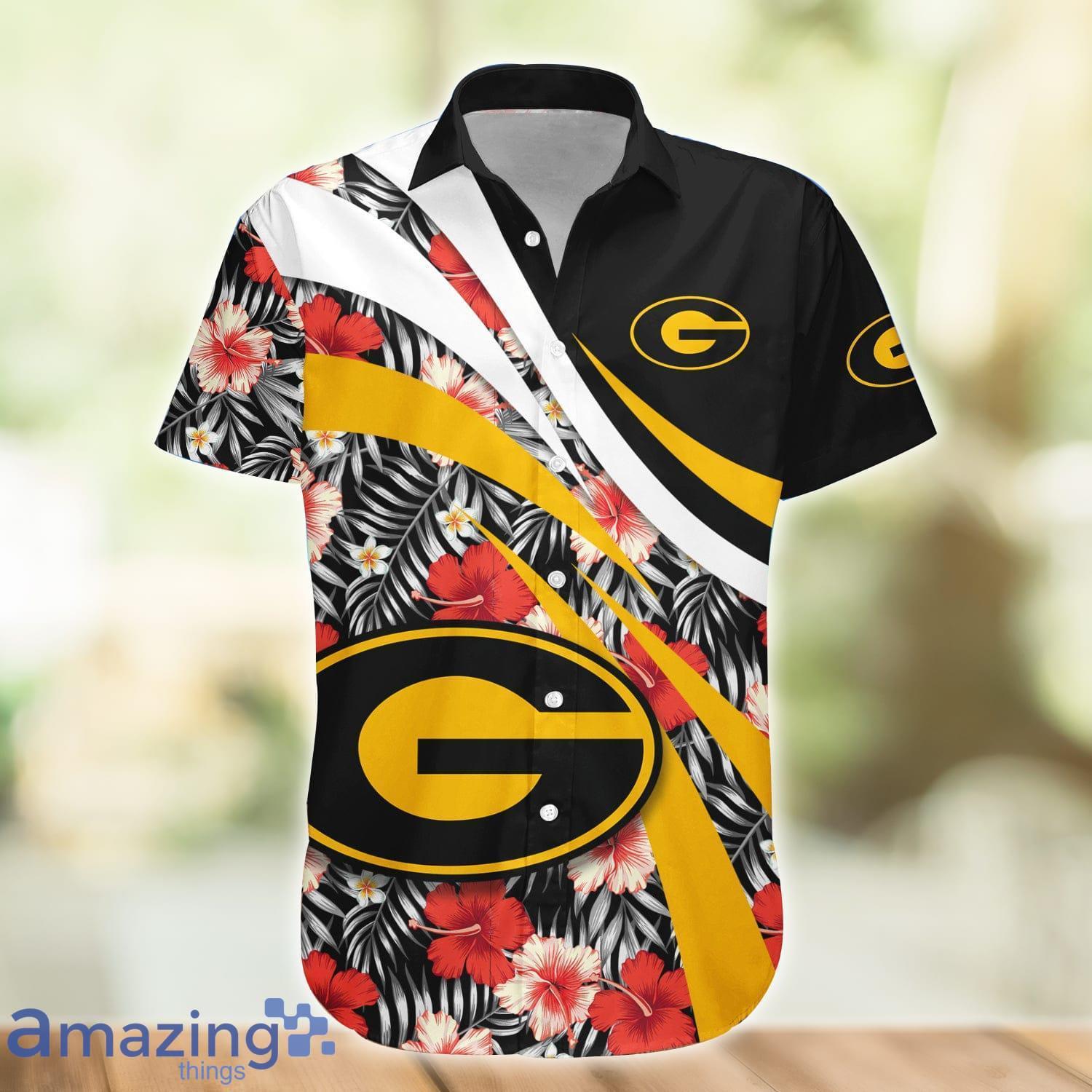 Pittsburgh Steelers Men's Floral Aloha Button Up Shirt