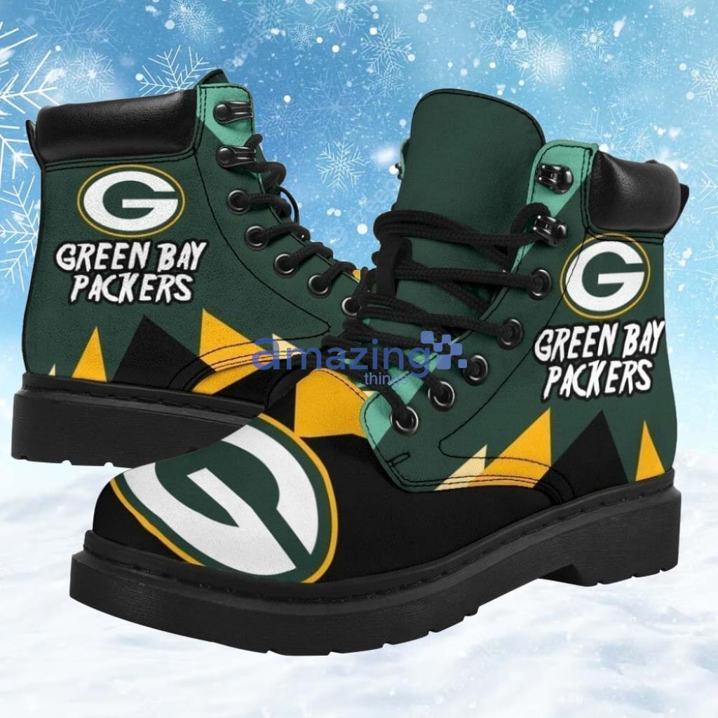 Green Bay Packers Casual Shoes Vegan Leather Boot Shoes