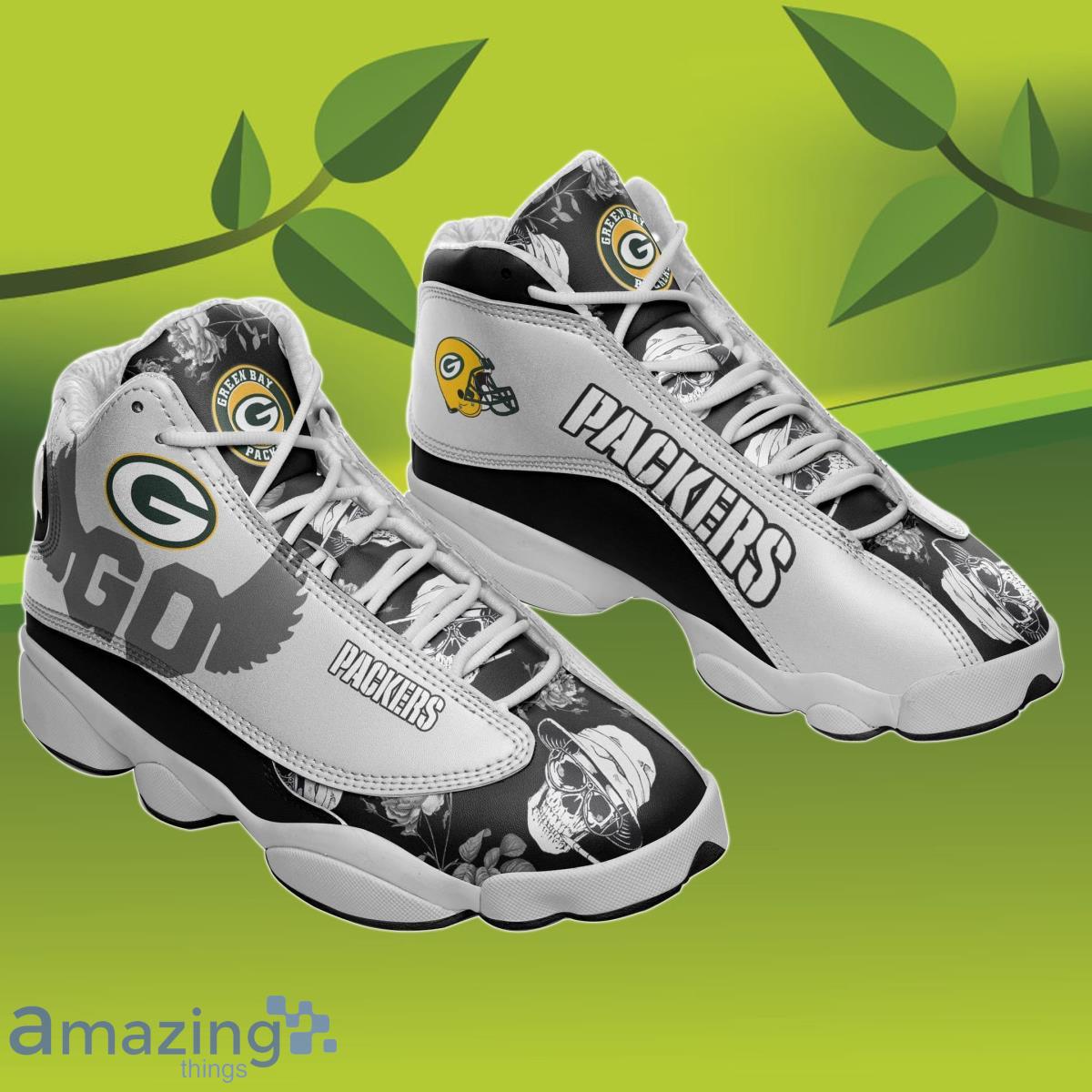 Green Bay Packers Team Air Jordan 13 Shoes