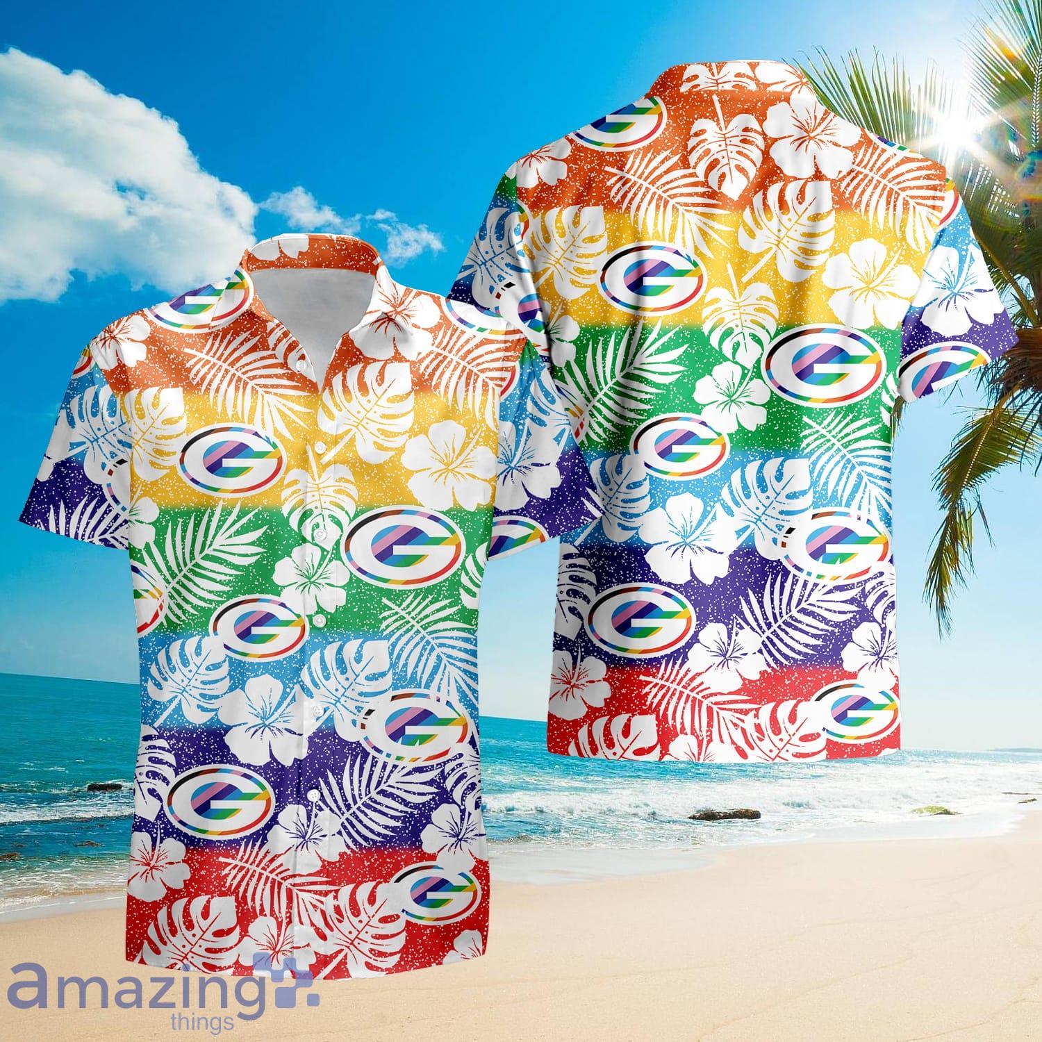 Green Bay Packers Football Team All Over Print 3D Hawaiian Shirt-green - T- shirts Low Price