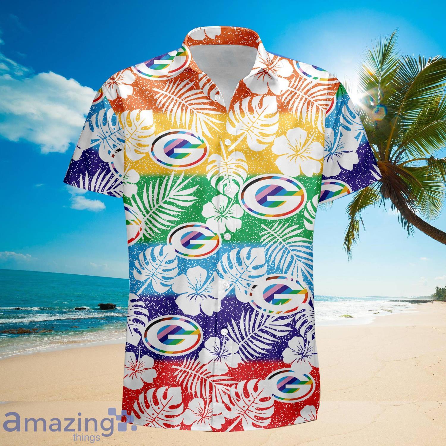 Green Bay Packers Nfl Hawaiian Shirt Graphic Tropical Pattern 3D Printed  Beach Shirt Summer Gift For