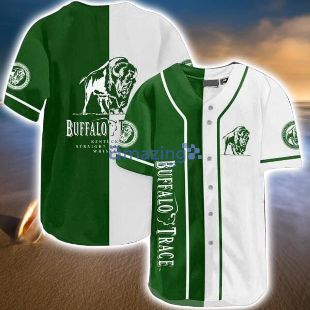 Green White Buffalo Trace Baseball Jersey Shirt Gift For Men And Women